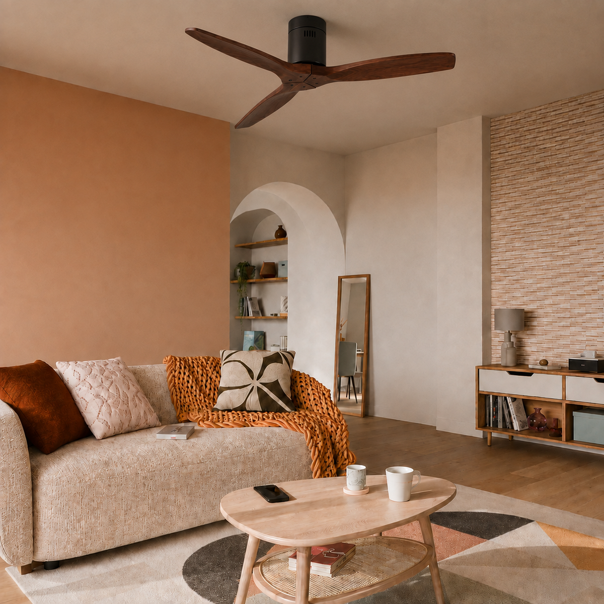 Hush | Low profile ceiling fan 132 cm