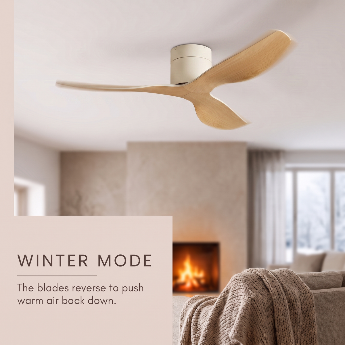 Shore | Flush mount ceiling fan