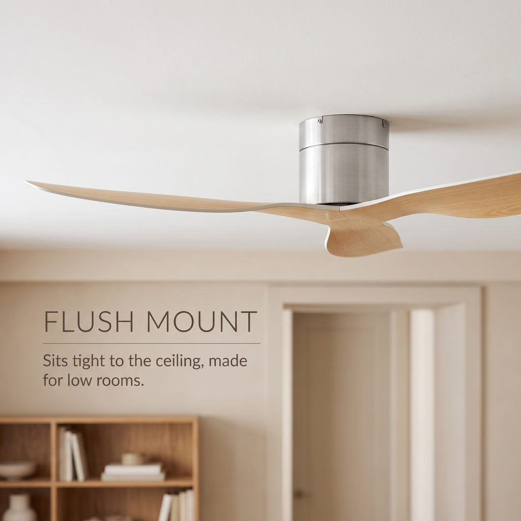 Shore | Flush mount ceiling fan
