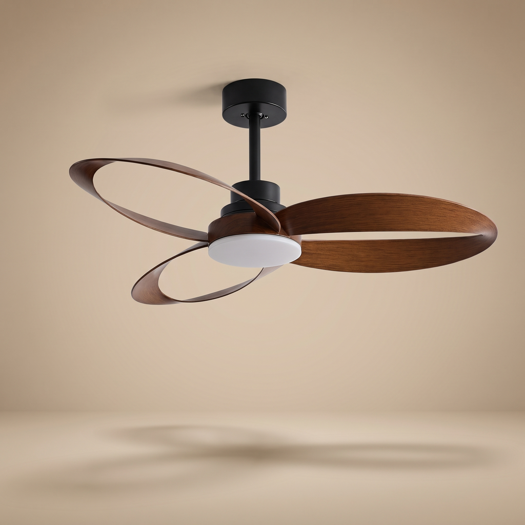 Curve | Designer DC ceiling fan with light