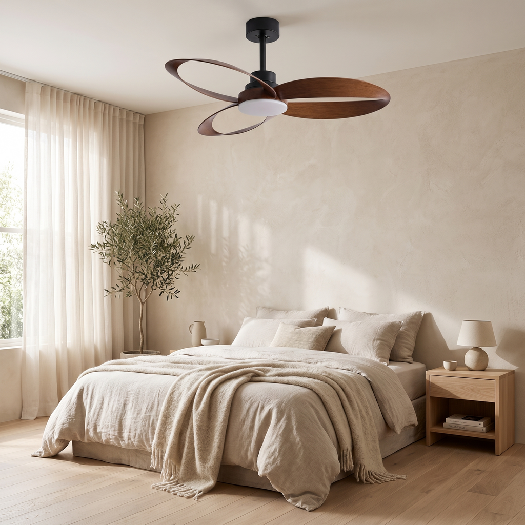 Curve | Designer DC ceiling fan with light