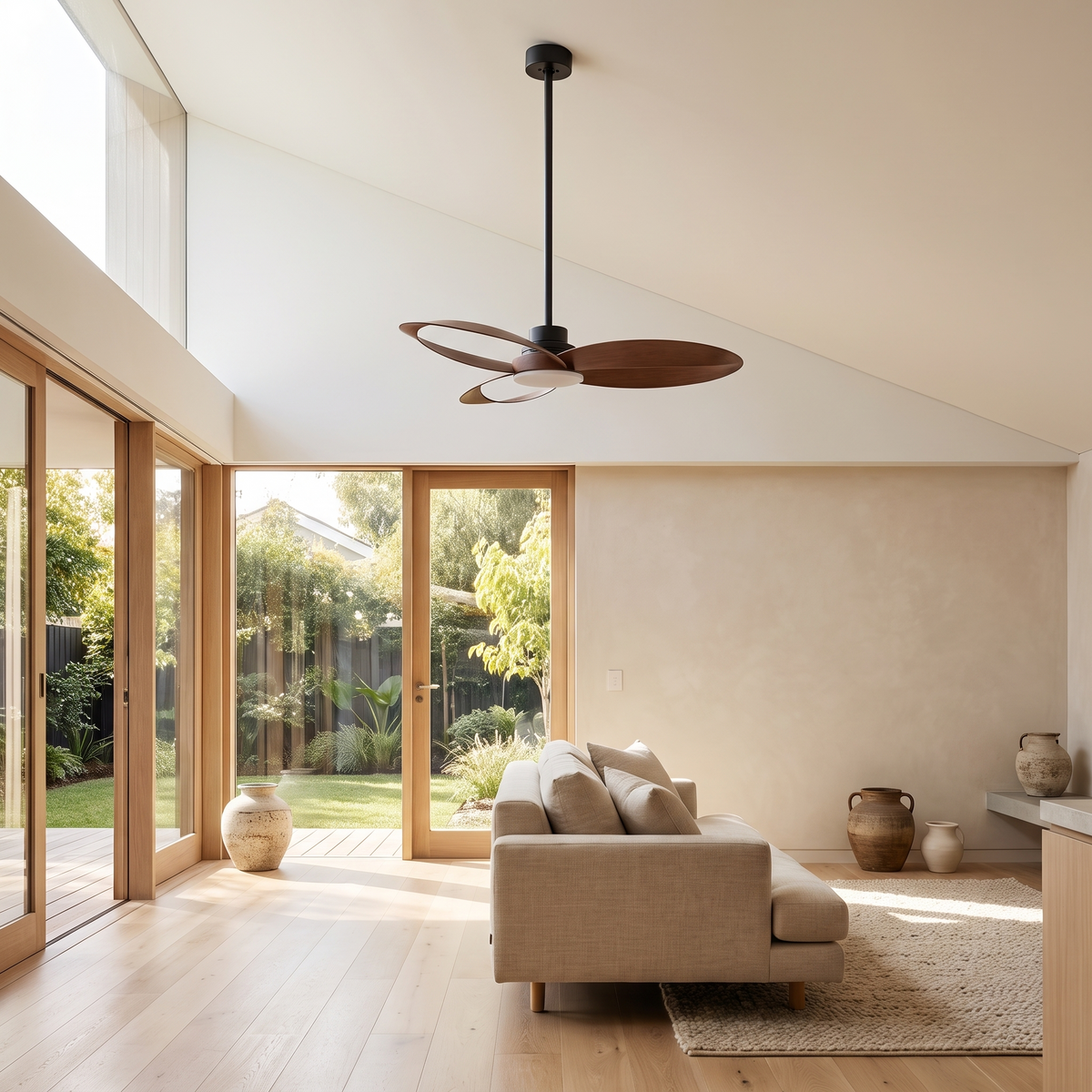 Curve | Designer DC ceiling fan with light