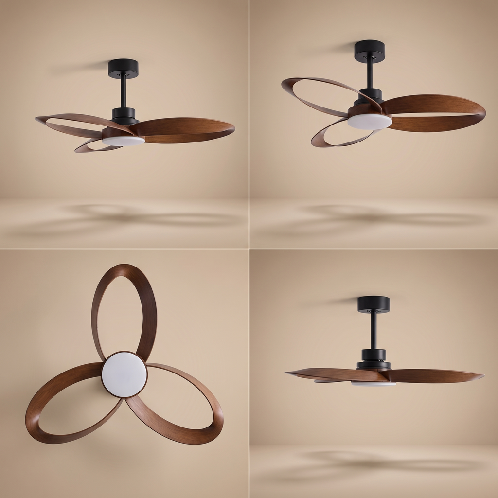 Curve | Designer DC ceiling fan with light