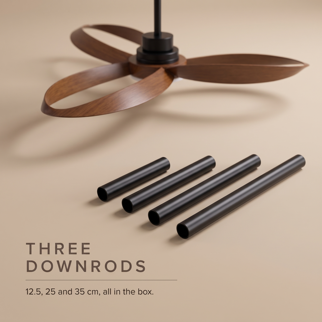 Curve | Designer DC ceiling fan with light