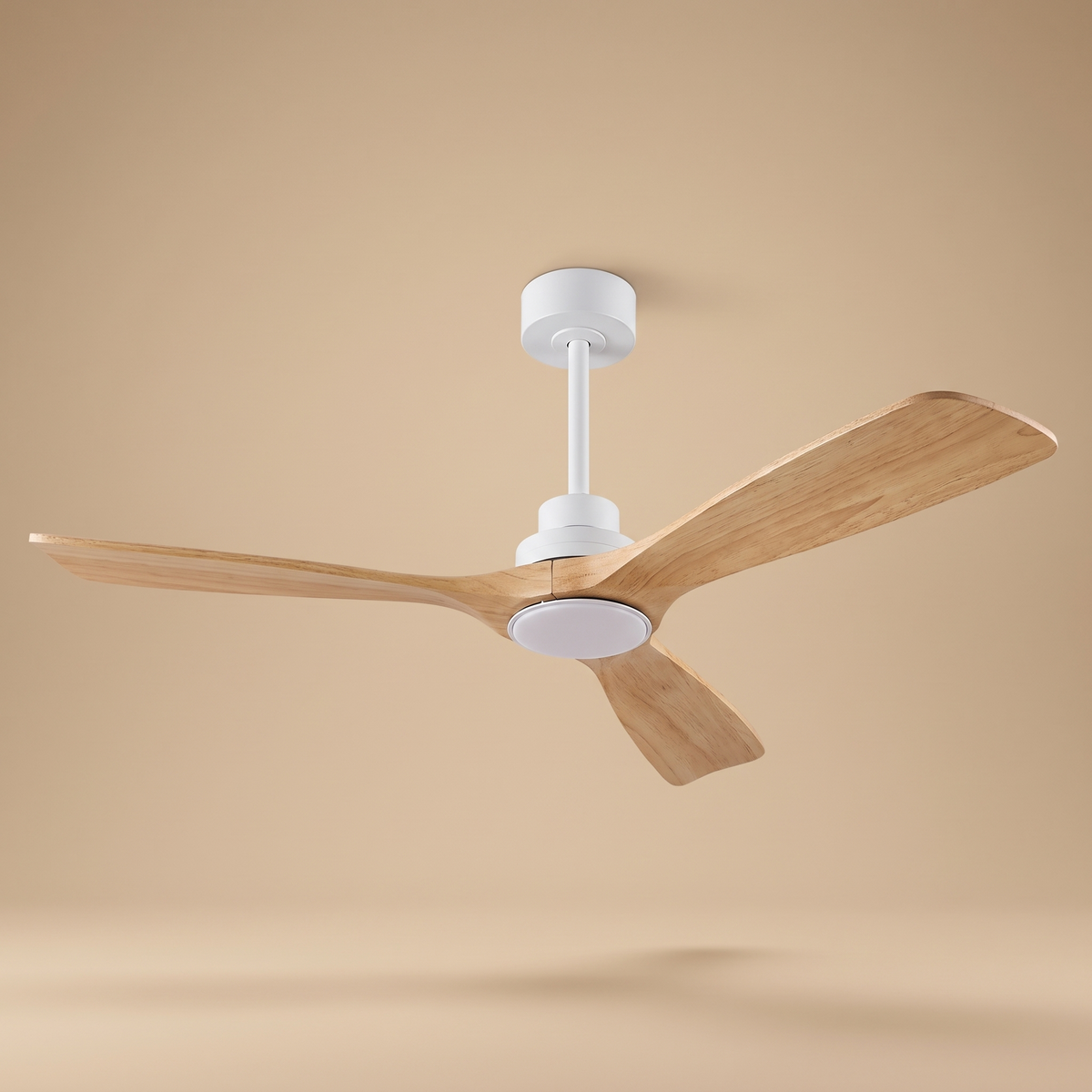 Birch | Scandinavian DC ceiling fan with light 132 cm