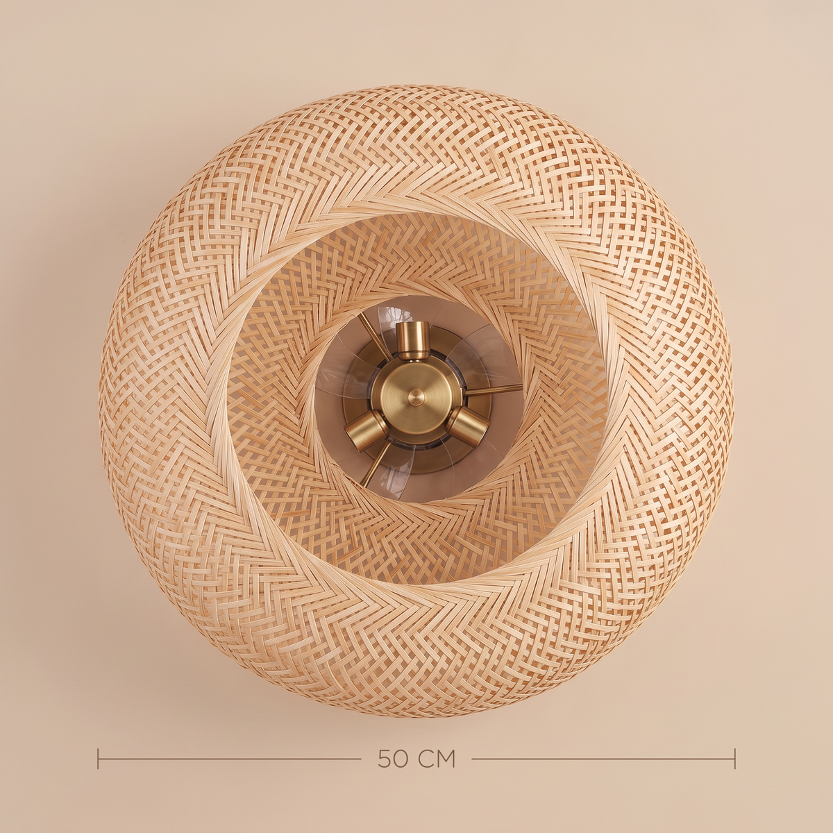 Frond | Woven bamboo ceiling fan 50 cm