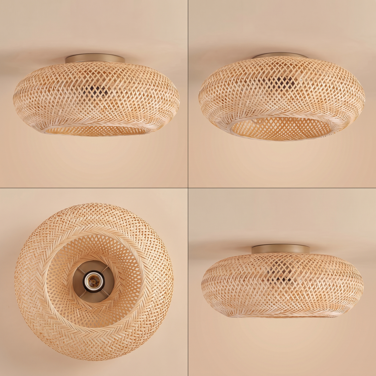 Frond | Woven bamboo ceiling fan 50 cm