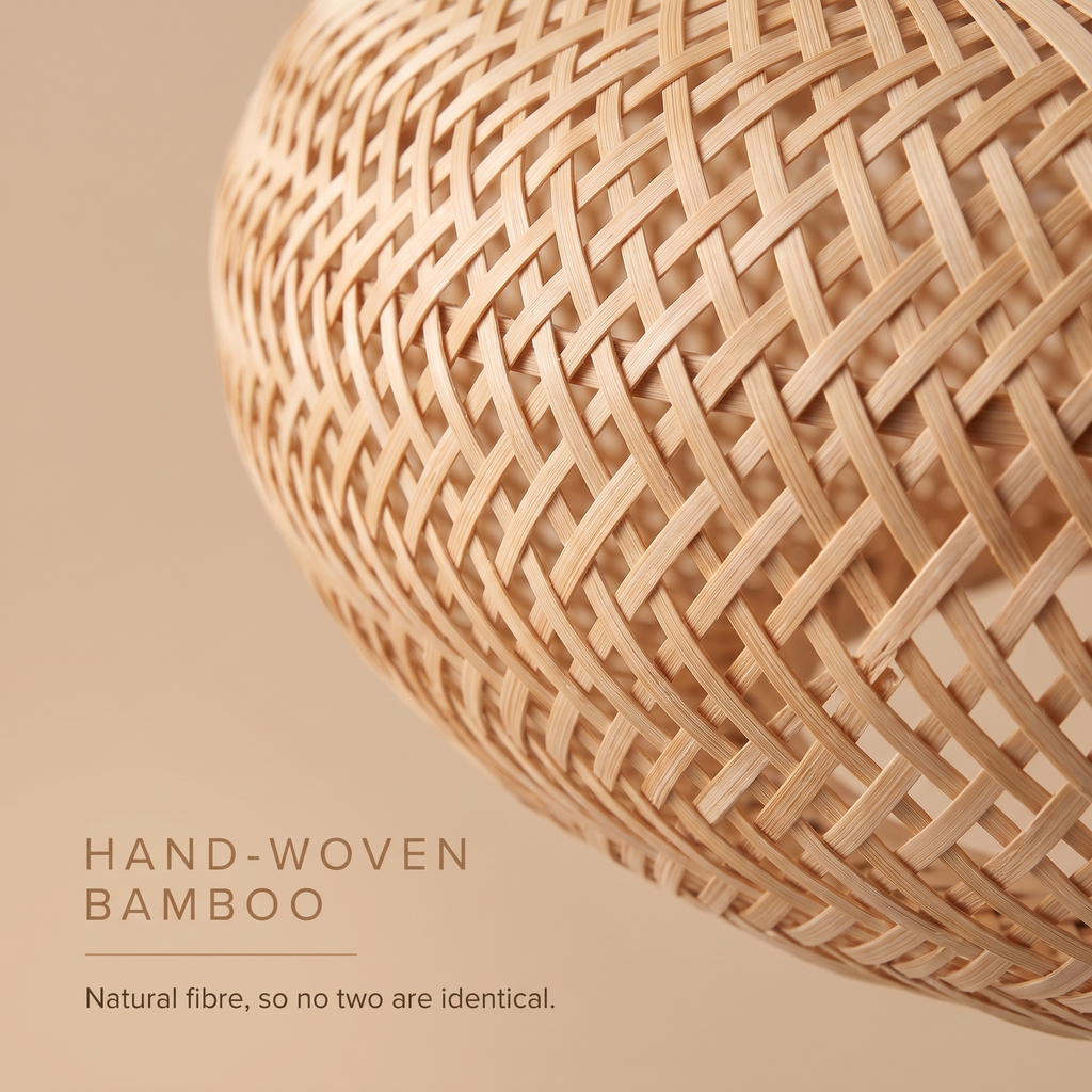 Frond | Woven bamboo ceiling fan 50 cm