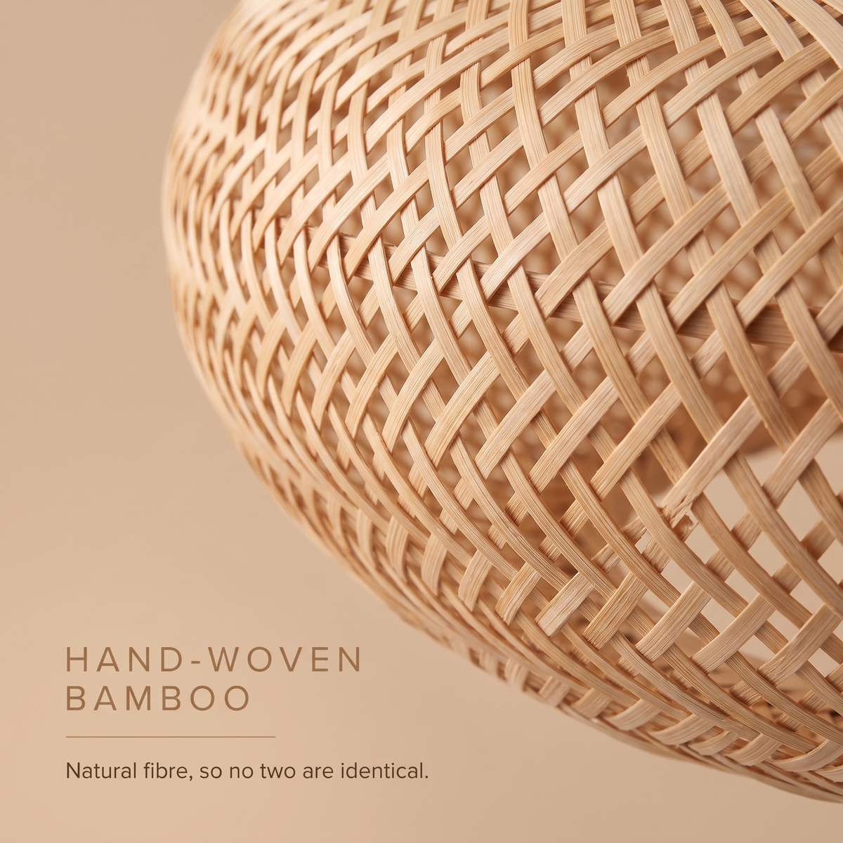 Frond | Woven bamboo ceiling fan 50 cm