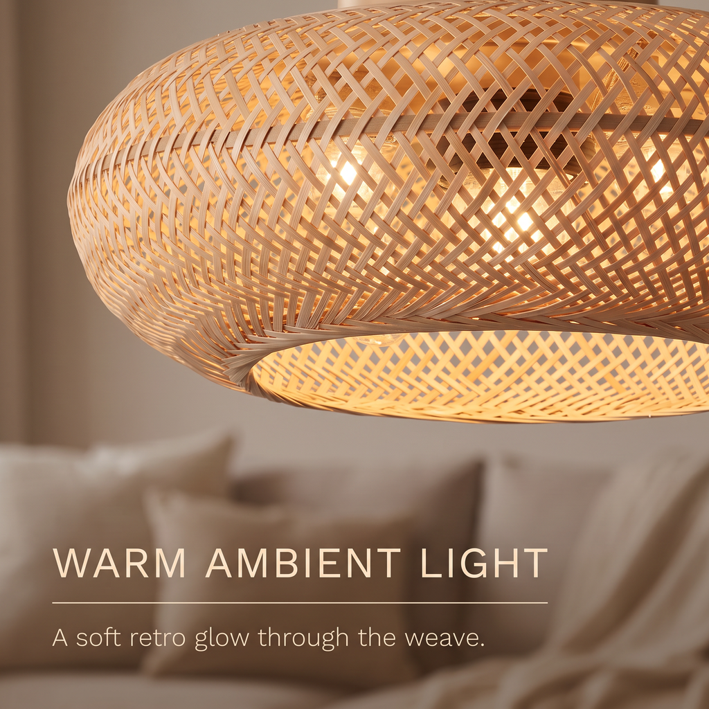 Frond | Woven bamboo ceiling fan 50 cm
