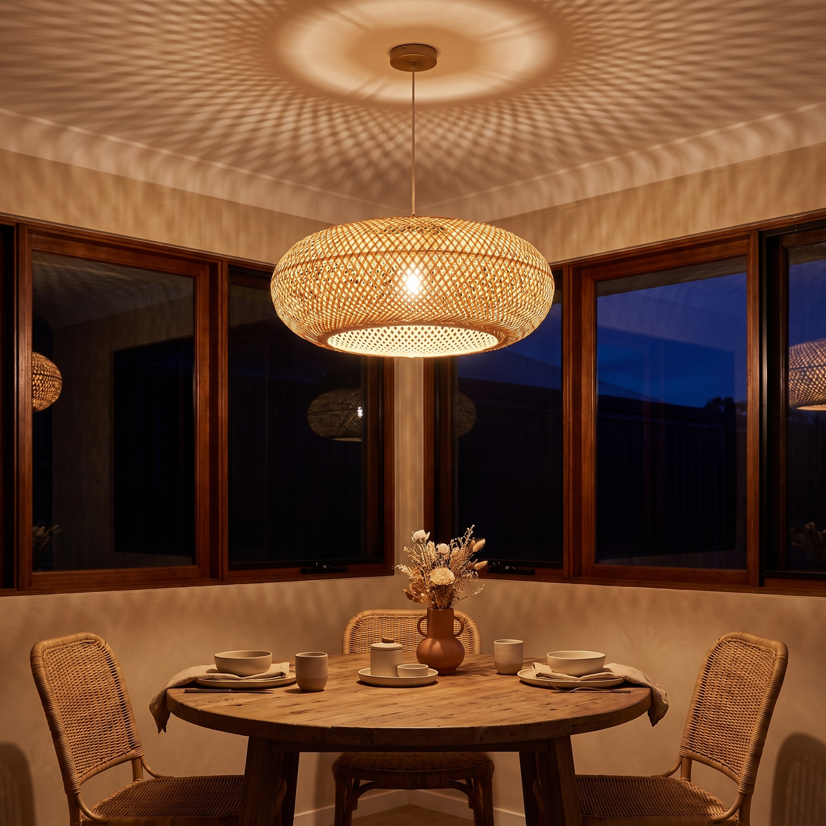 Frond | Woven bamboo ceiling fan 50 cm