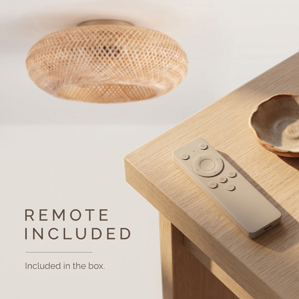 Frond | Woven bamboo ceiling fan 50 cm