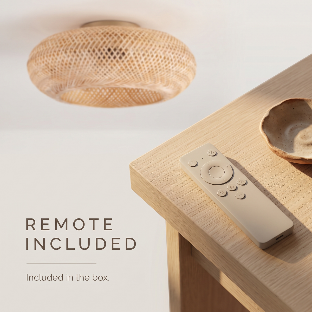 Frond | Woven bamboo ceiling fan 50 cm