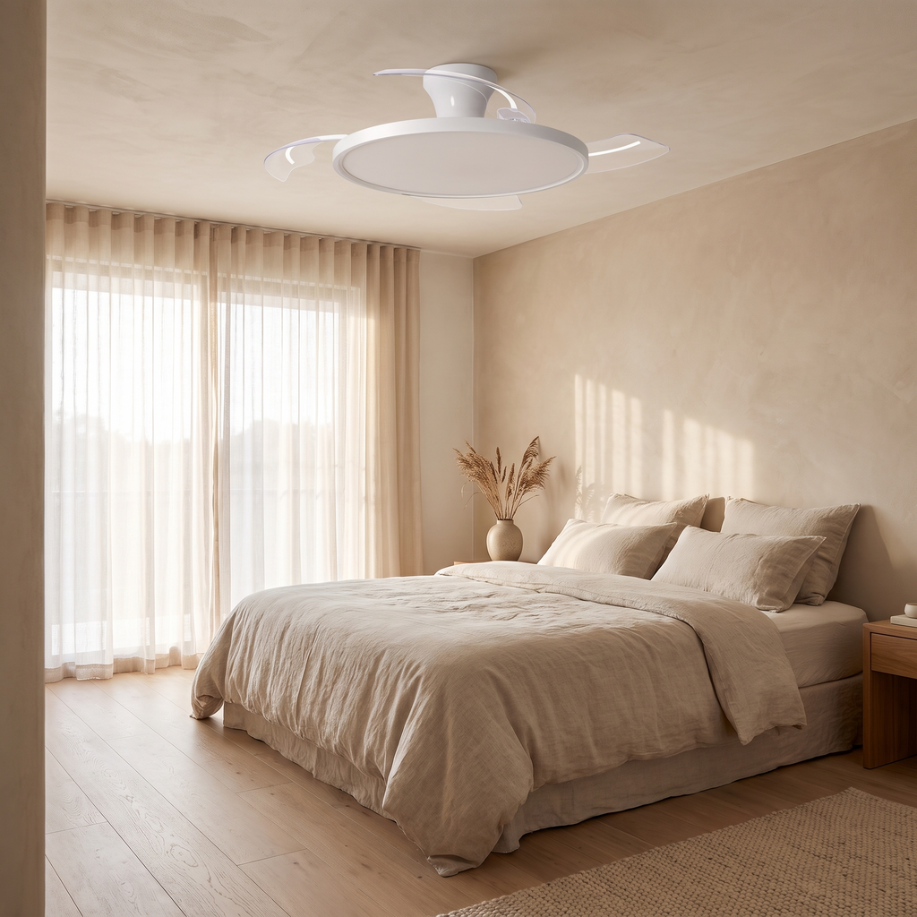 Vane | Ultra slim ceiling fan with light