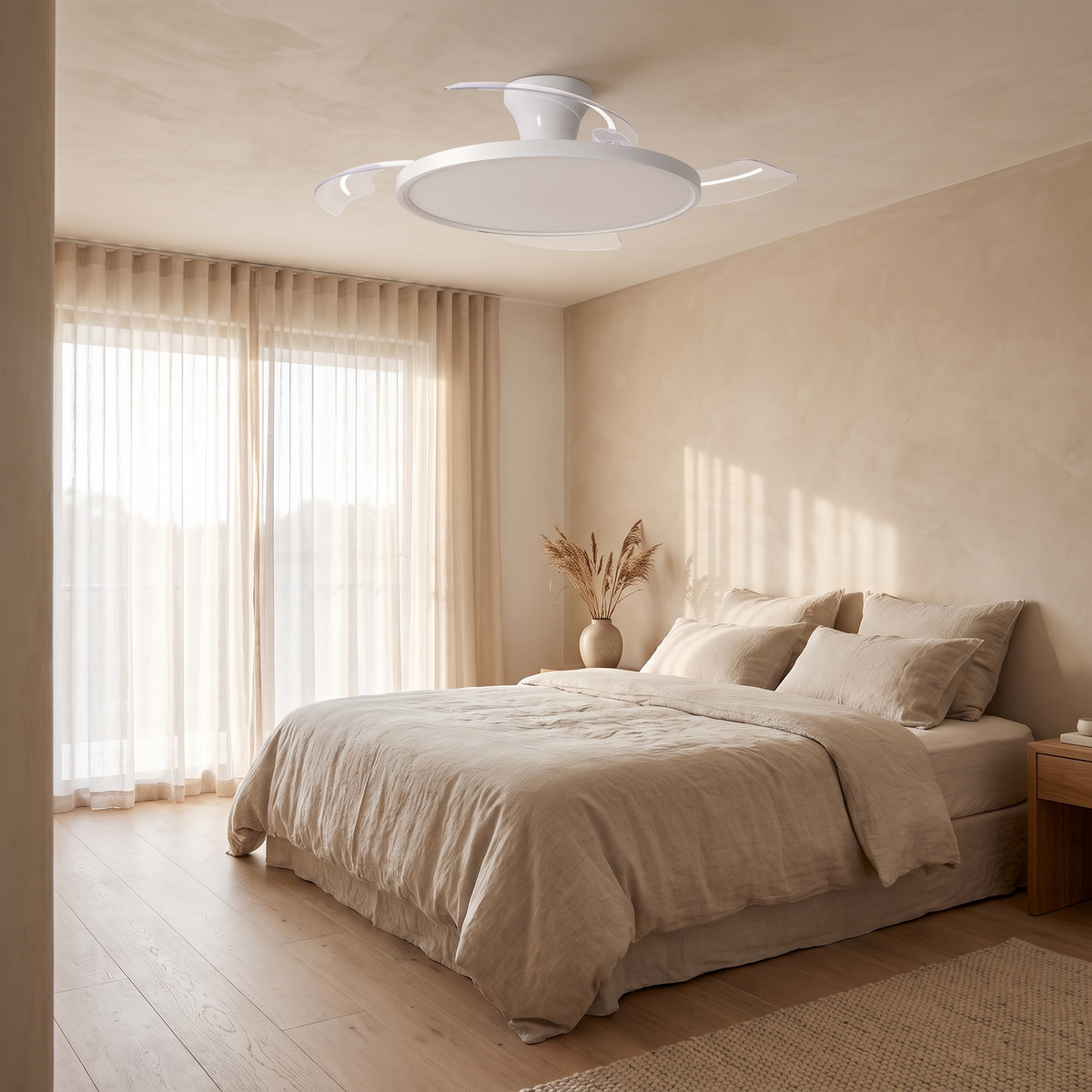 Vane | Ultra slim ceiling fan with light