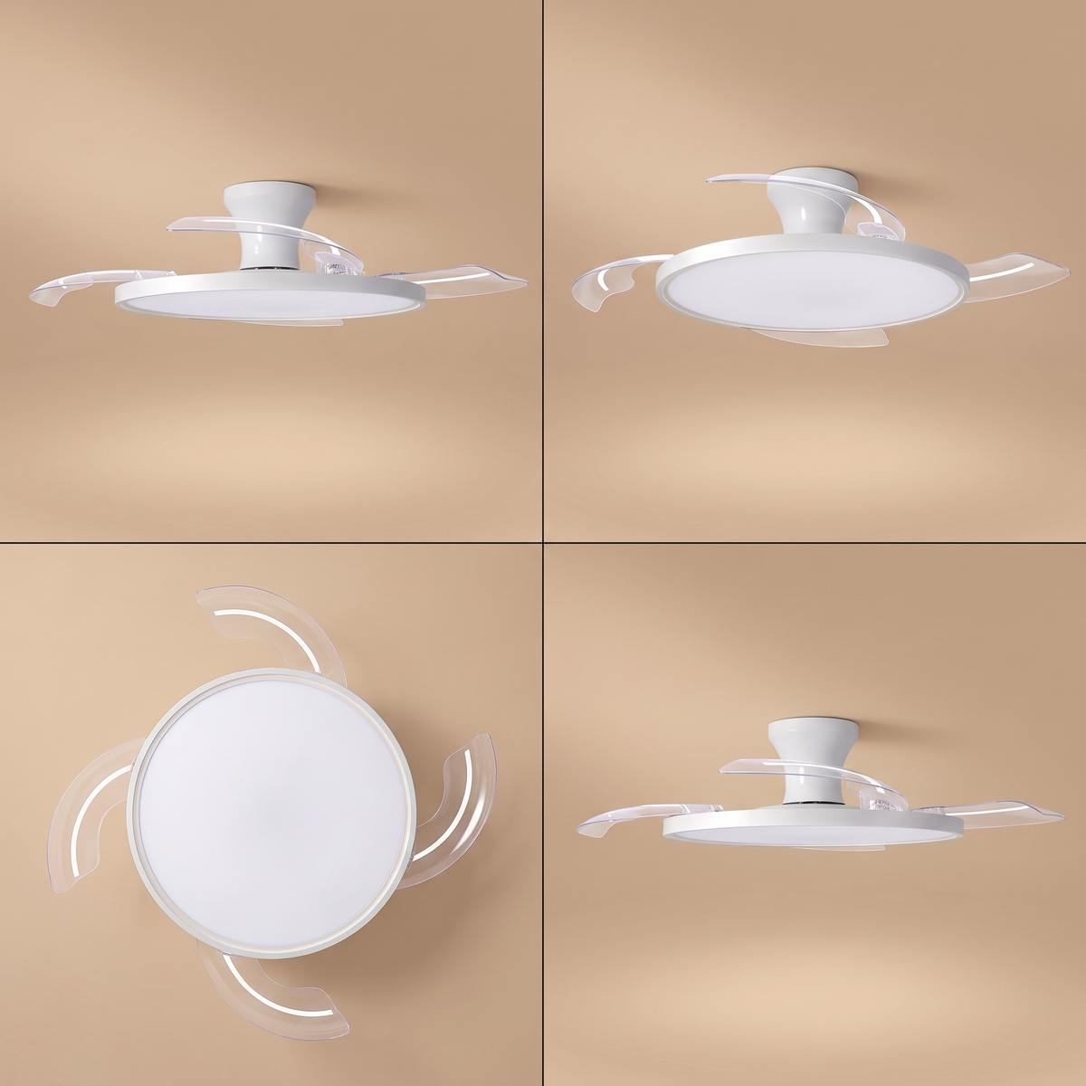 Vane | Ultra slim ceiling fan with light