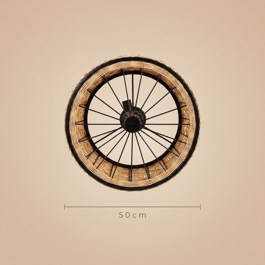 Weave | Rattan ceiling fan with three lights