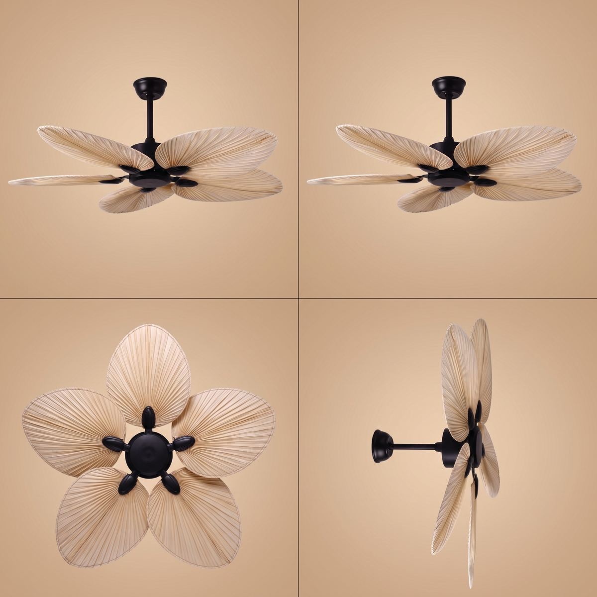 Bower | Palm frond ceiling fan 132 cm