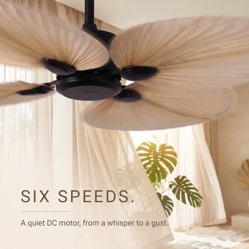 Bower | Palm frond ceiling fan 132 cm
