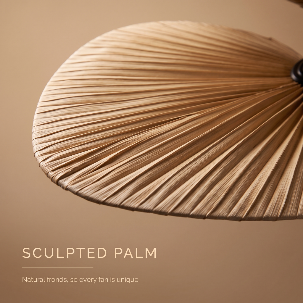 Bower | Palm frond ceiling fan 132 cm