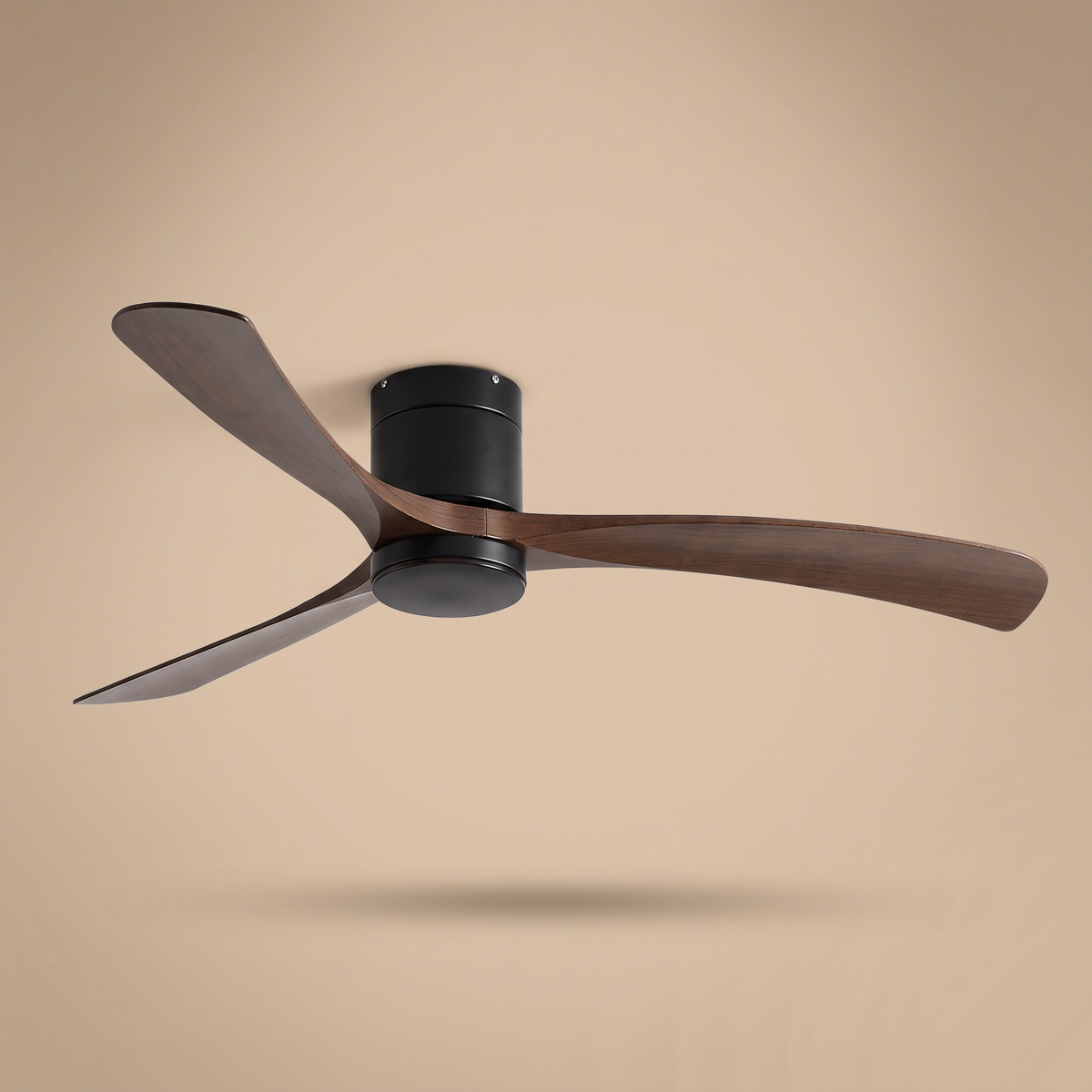 Glide | Low profile DC ceiling fan with light