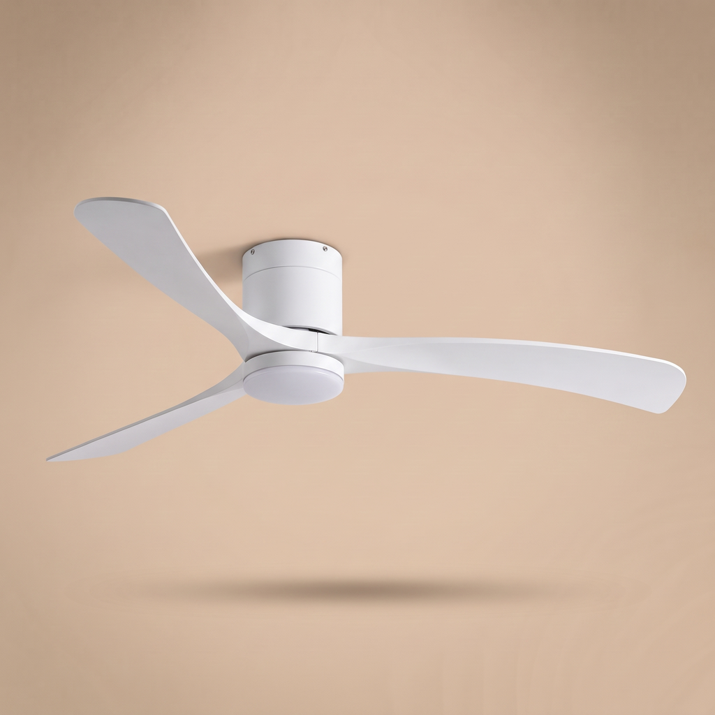 Glide | Low profile DC ceiling fan with light