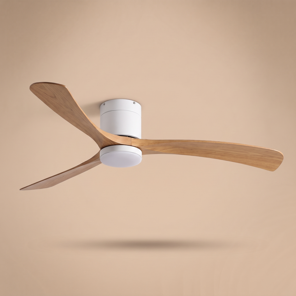 Glide | Low profile DC ceiling fan with light