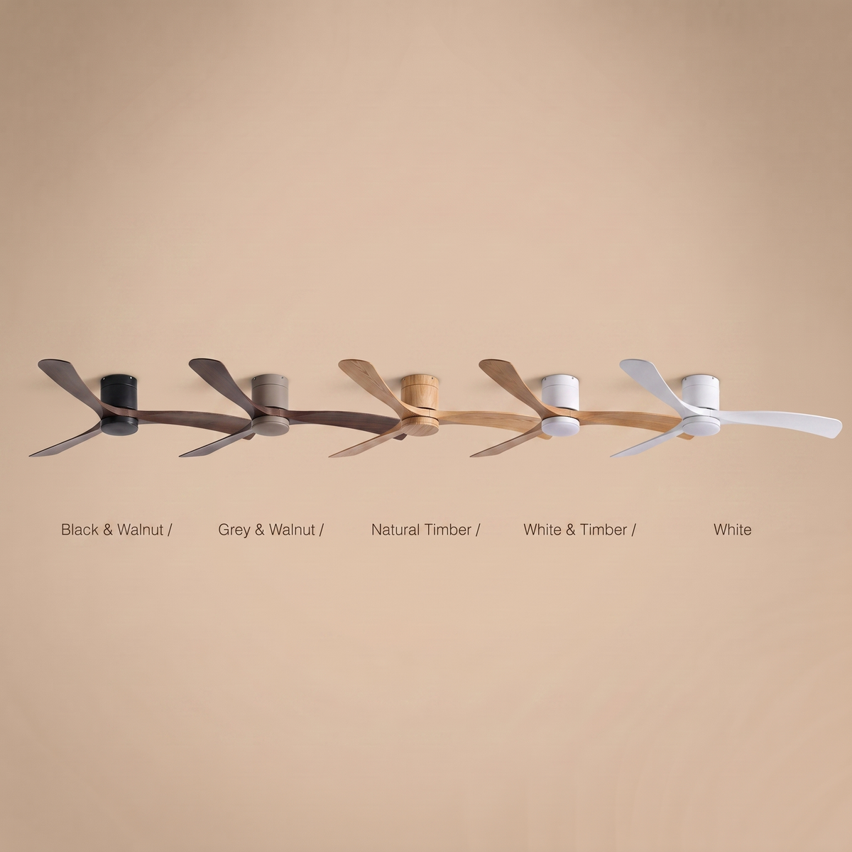 Glide | Low profile DC ceiling fan with light