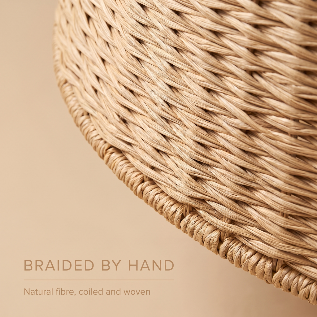 Coil | Braided rope ceiling fan with light 50 cm