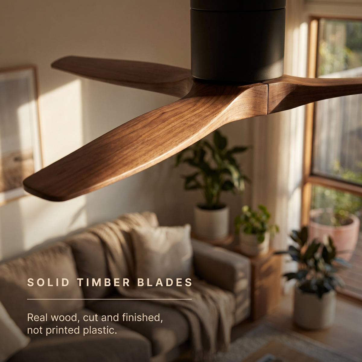Hush | Low profile ceiling fan 132 cm