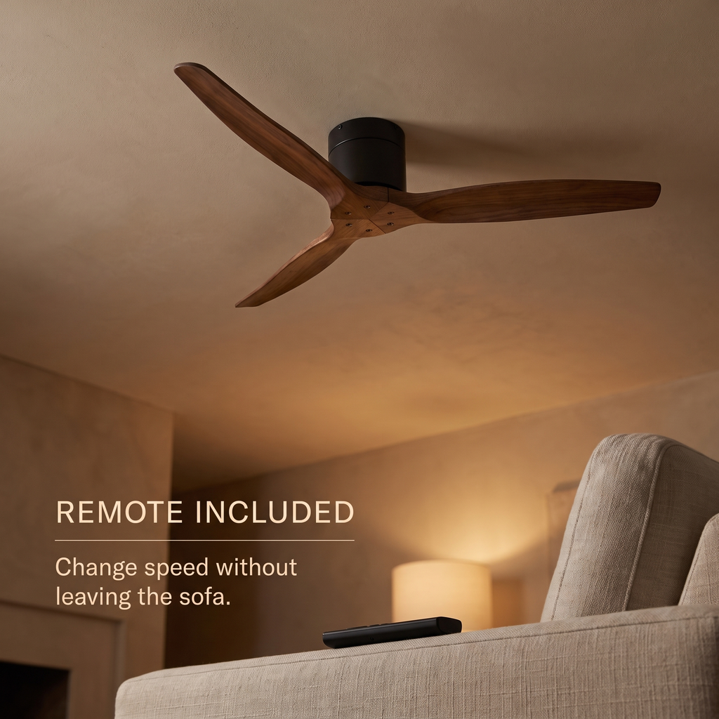 Hush | Low profile ceiling fan 132 cm