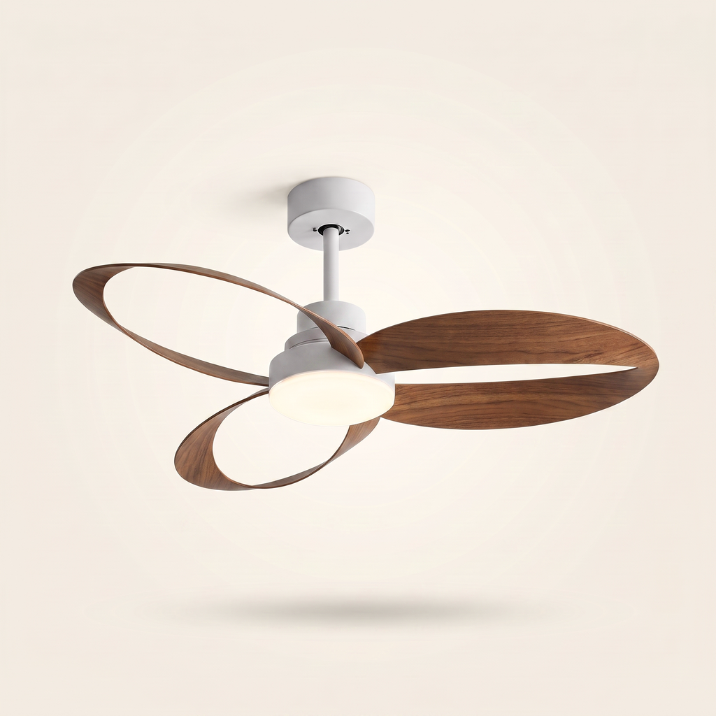 Curve | Designer DC ceiling fan with light