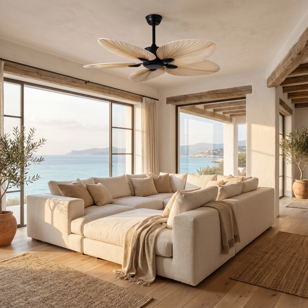 Bower | Palm frond ceiling fan 132 cm