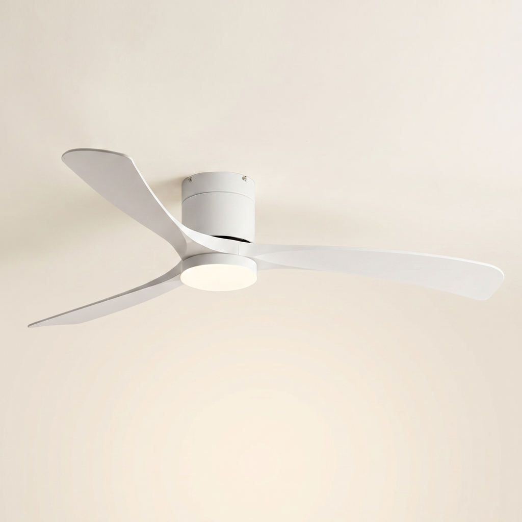 Glide | Low profile DC ceiling fan with light