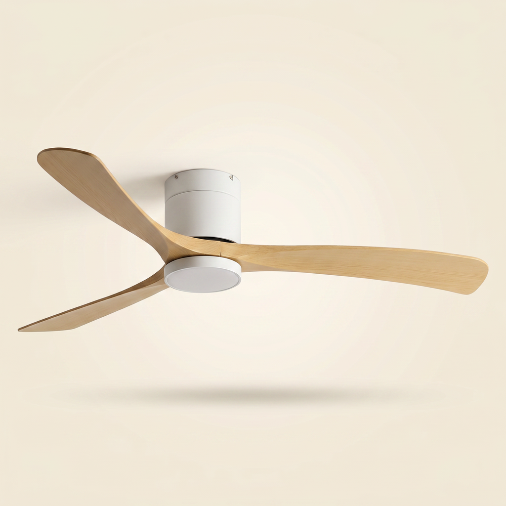 Glide | Low profile DC ceiling fan with light