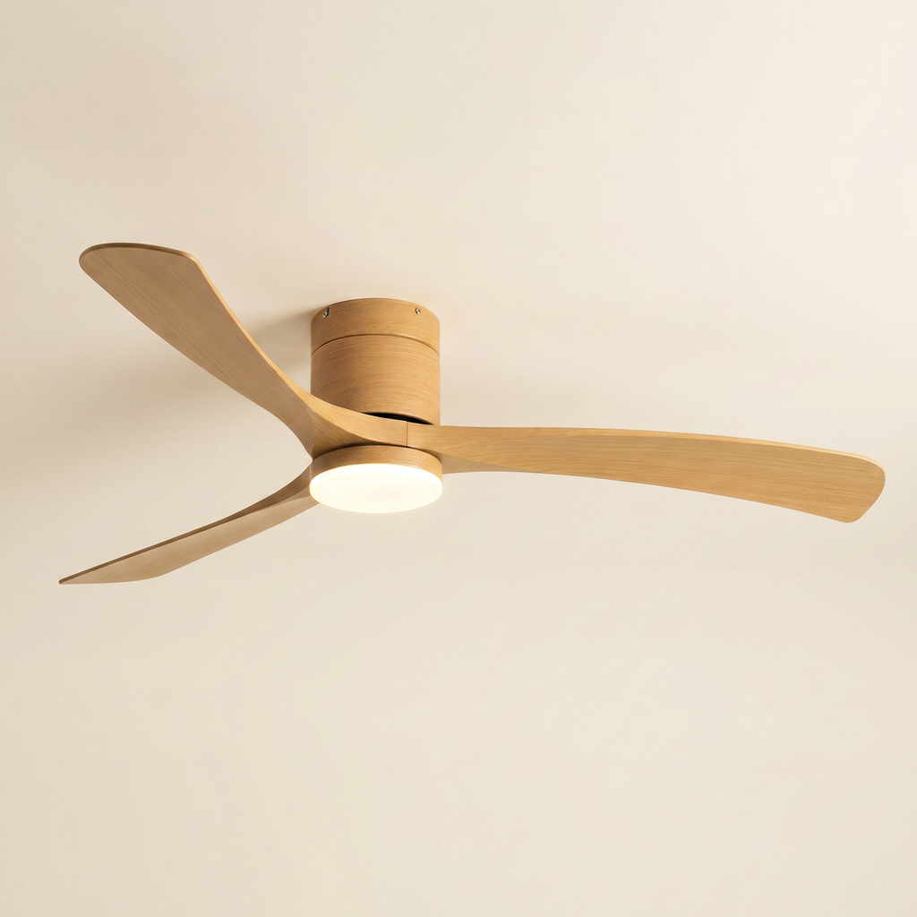 Glide | Low profile DC ceiling fan with light